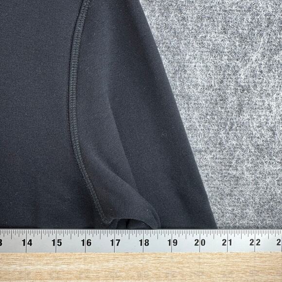 Marker Men's Quarter Zip Fleece Pullover Medium Black Lightweight - Picture 7 of 9